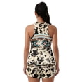 thumbnail image 2 of Xoenoiee Aztec Cow American Tribal Print Women Plus Size Tankini Swimsuits Tummy Control Two Piece Bathing Suit Breathable Swimwear with Shorts, 4XL, 2 of 7