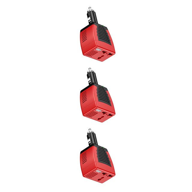 stanreset Car Power Inverter Safety Adapting Accessories Universal 75W 2.1A Charger Adapter Component Auto Socket Accessory 11.5x6.0x4.0cm 3Set