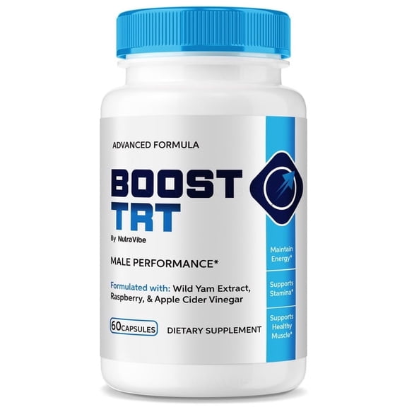 Boost TRT– Health Support with Natural Ingredients for Steady Energy, Stamina & Drive | Daily Formula in Easy-to-Take Capsules, 30 Day Supply (60 Capsules)