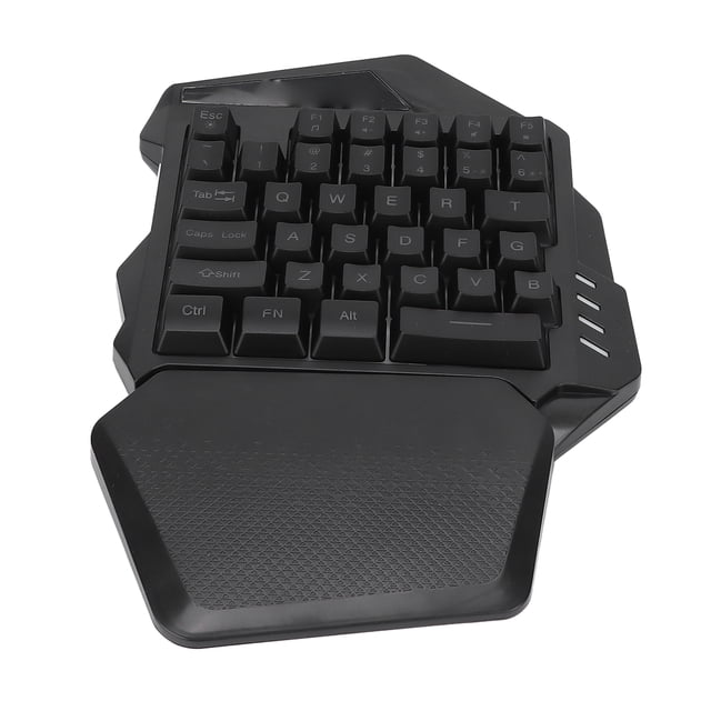 One Handed Gaming Keyboard, RGB Lighting 35 Keys 32 Million Keystrokes Gaming Keyboard For Computer