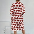 thumbnail image 4 of Arlun Valentine's Day Robes for Women Fashion Full Zipper Long Sleeve Soft Comfy Flannel Loungewear Fashion Heart Printed Fuzzy Winter Warm Sleepwear Bathrobe 1-Red L, 4 of 8