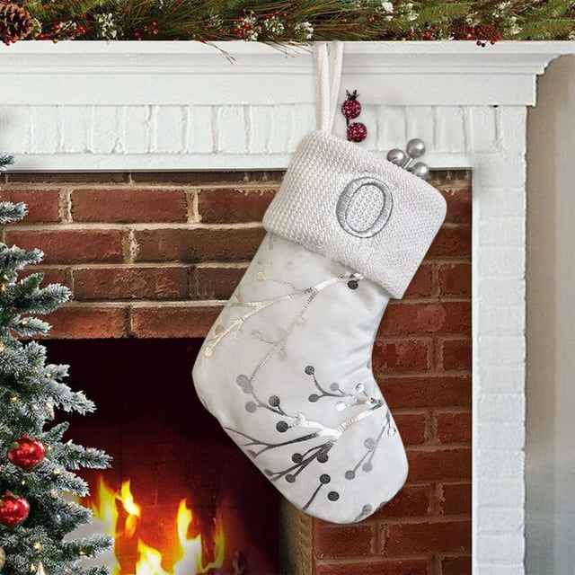 Calcetines navideños no tejidos, adornos navideños de 23 cm, hilo de rama caliente, letras, calcetines navideños, decoraciones de Halloween, decoración de otoño, decoración del hogar, adornos navideño