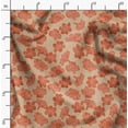 thumbnail image 2 of Soimoi Cotton Satin Spandex Orange Fabric By the Yard - 54 Inch Wide -Florals Print Fabric - Elegant and Timeless Patterns for Fashion and Home Decor Printed Fabric, 2 of 6