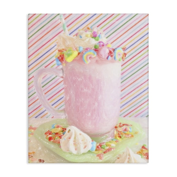 Stupell Industries Eclectic Sweet Dreams Milkshake Canvas Art, 16 x 20, by Graffitee Studios
