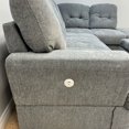thumbnail image 4 of Cosmic Homes Bena Sectional Sofa Set with RHF Chaise & Storage Ottoman, Grey, 4 of 6