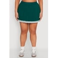 thumbnail image 3 of Womens Plus Size Daisy Varsity Stripe Pleated Skort, 3 of 5