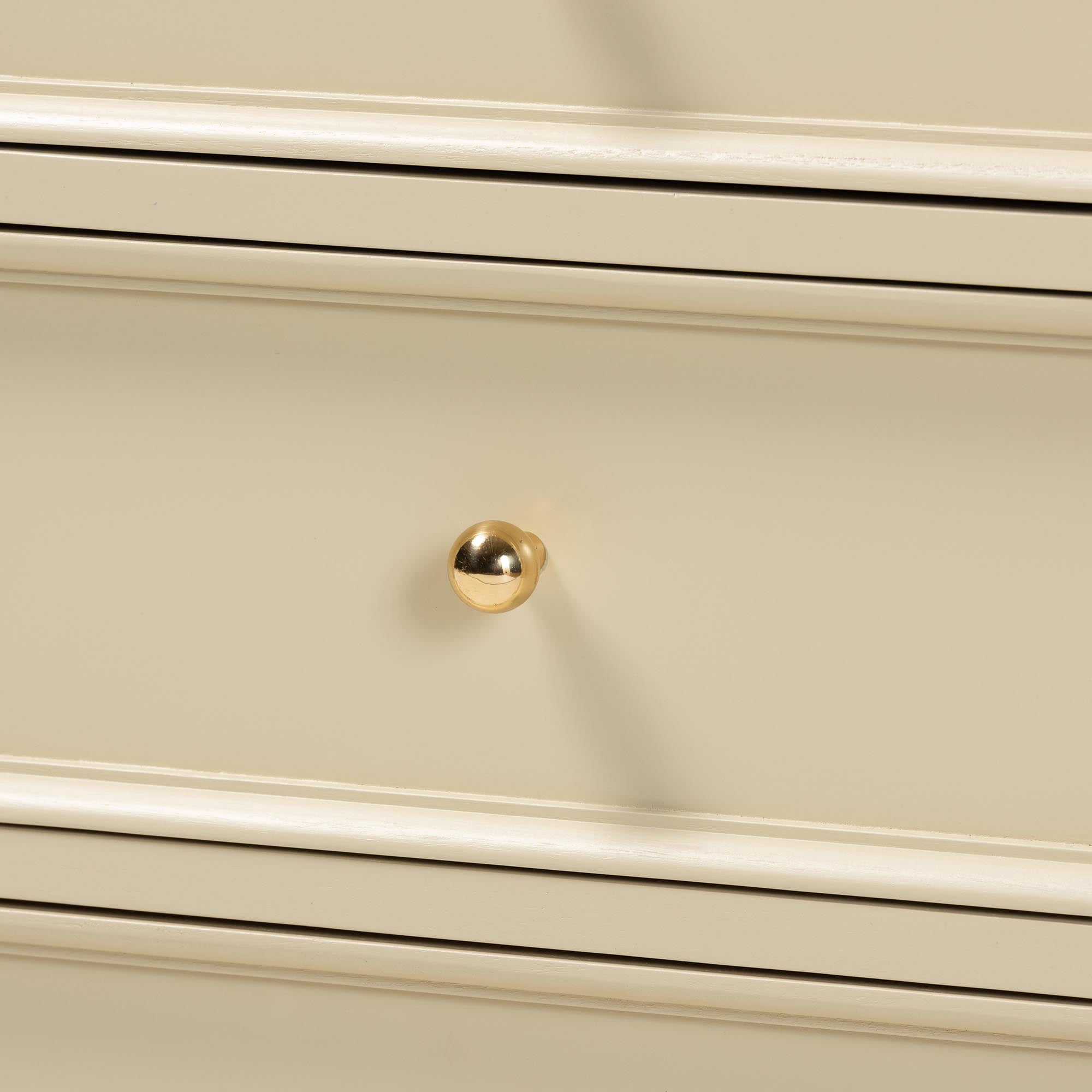 bali & pari Kyla Modern Nightstand, 3-Drawer, Beige