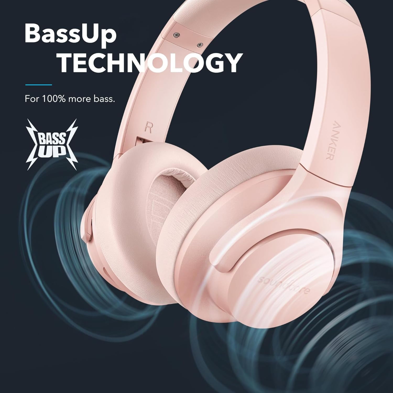 Soundcore Anker Life Q20 Hybrid Active Noise Cancelling Headphones, Wireless Over Ear Bluetooth Headphones, 60H Playtime, Hi-Res Audio, Deep Bass, Foam Ear Cups, USB-C Charging