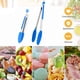 thumbnail image 5 of Juego de 2 pinzas de cocina, mangos de goma de silicona y acero inoxidable con alta resistencia al calor, utensilios de cocina, utensilios de cocina para parrilla, ensalada, barbacoa, freír, hornear, 5 of 6