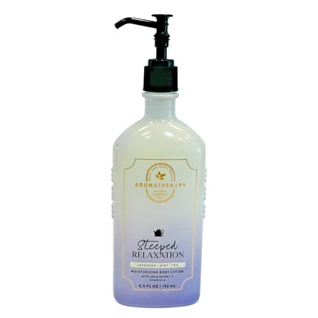 Bath & Body Works Aromatherapy Steeped Relaxation Lavender   Mint   Tea Scented Lotion (6.5 Oz / 192 mL)