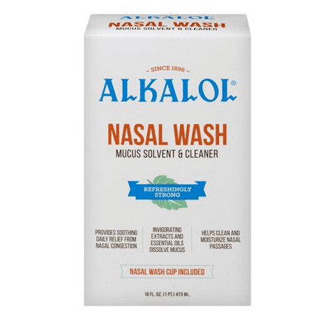 Alkalol Mucus Solvent and Cleaner Nasal Wash, 16 fl