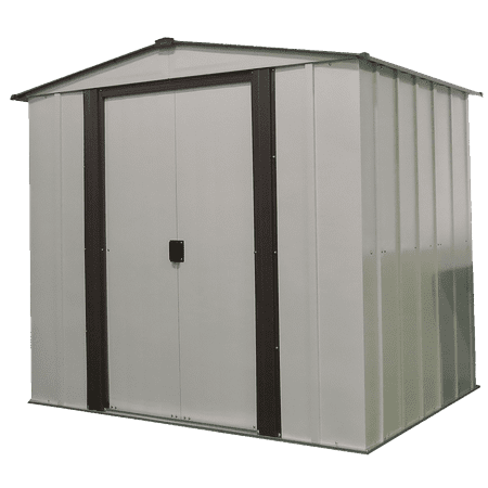 Steel Storage Shed 6 x 5 ft. Low Gable Galvanized