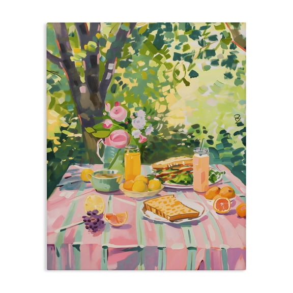Stupell Industries Eclectic Breakfast Picnic in Garden Canvas Art, 16 x 20, by The Prints Vibe