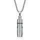 thumbnail image 1 of Collar con difusor de perfume Yashi en forma de tubo transparente, colgante de Collar con perfume, color plata, código de modelo 20287, 1 of 3
