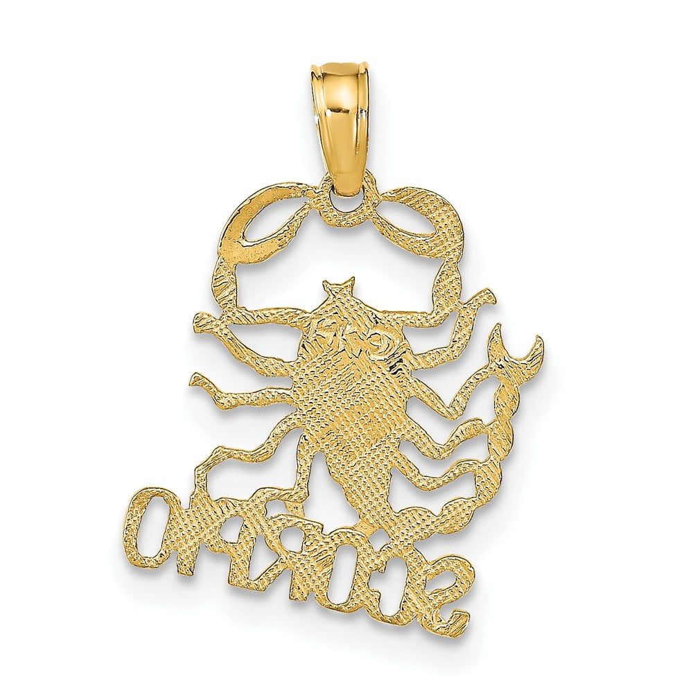 Finest Gold 10K Scorpio Zodiac Charm