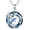 Dolphin, variant on Dolphin Necklace 925 Sterling Silver Palm Tree Dolphin Pendant Necklace with Blue Circle Crystal Beach Ocean Jewelry Gifts for Women
