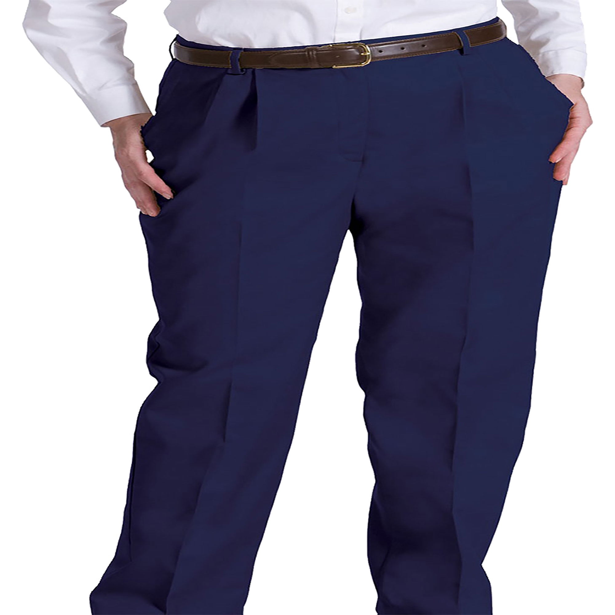Edwards Garment Women's Pleated Zipper Pant, Style 8619 - Walmart.com