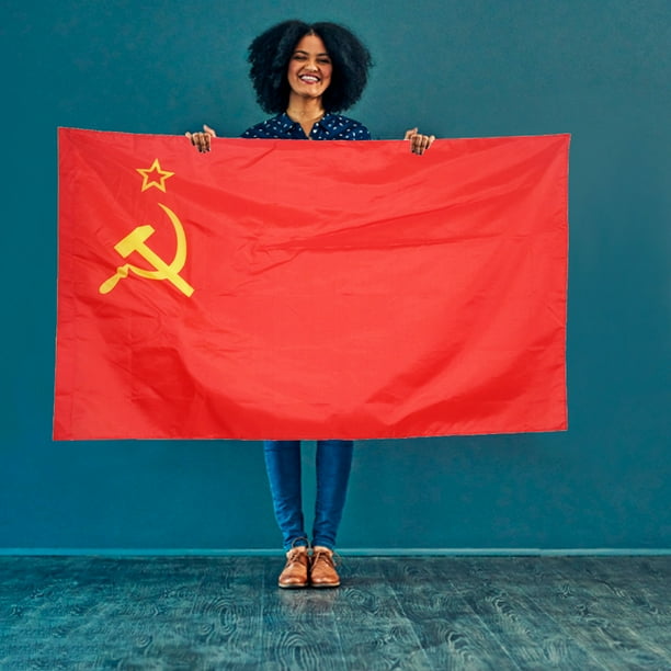 CCCP Bandera Roja Unión de Repúblicas Socialistas Soviéticas Bandera Rusa (90x150cm) Ndcxsfigh Nuevos Originales