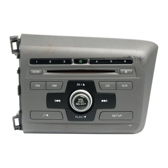 Restored 2012 Honda Civic AM FM Radio Assembly w CD MP3 Player 39100-TR0-A315-M1 Opt 2BC6 (Refurbished)