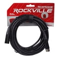 thumbnail image 2 of (2) Rockville RCXFM20E-B 20 Ft Female to Male XLR Mic Cables Black 100% Copper, 2 of 7