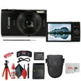 thumbnail image 1 of Canon PowerShot IXUS 285 HS Digital Camera 12x Zoom Black Bundle 64GB Card Kit (International Model), 1 of 8