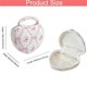 thumbnail image 3 of Cute Floral Heart Shape Makeup Organizers Pouches Waterproof Travel Cosmetic Bag Storage Case For Women Girls Pink, 3 of 4
