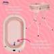 thumbnail image 5 of Bañera Tina Plegable Para Bebé Con Base Ibaby Santorini rosa, 5 of 8