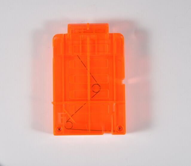 Qiilu EVA Soft Bullet Clip Darts Plastic Gun Toy 6 Bullets Ammo