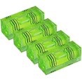 thumbnail image 1 of Juego de 4 mini niveles de burbuja de alta precisión de tres líneas - 52,2 x 18 x 15 mm - Verde, 1 of 5