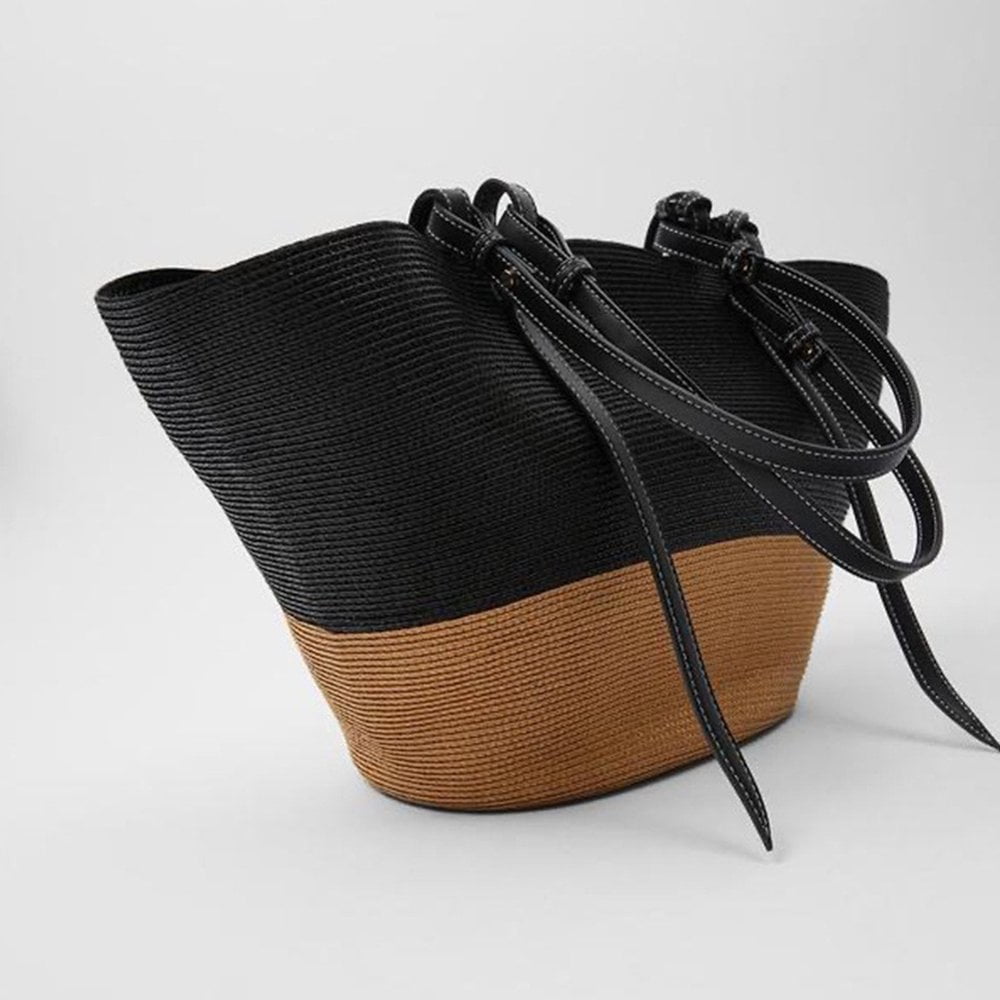Black rattan bag online