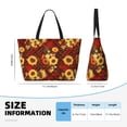 thumbnail image 4 of Easygdp Red Plaid Sunflower Bolsa de Viaje de Playa de Gran Capacidad, Bolsa Tote Perfecta para la Playa, Escapadas de Fin de Semana y Viajes, 4 of 7