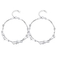 thumbnail image 1 of Pulsera de estrella de doble capa de 2 piezas, plata de ley 925, delicada joyería de cuentas apilables para adolescentes y mujeres, longitud ajustable, 1 of 8