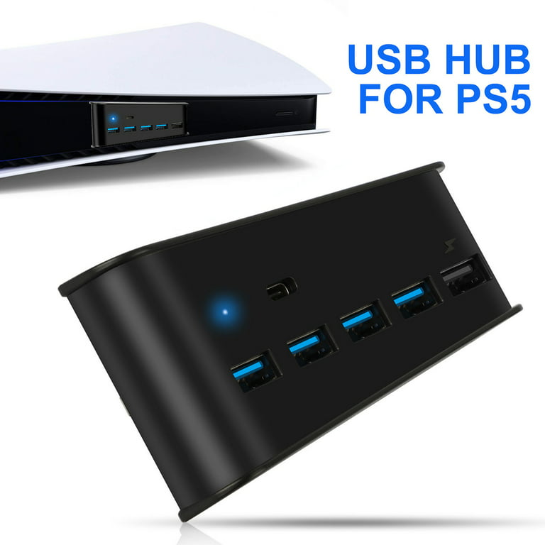 PS5 USB Hub, 5 Port USB Hub for PS5,USB High-Speed Expansion Hub Charger USB  Extender for PS5 Game Console, with 4 USB 2.0 Ports - AliExpress