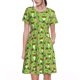 thumbnail image 1 of Balery Cute Green Frog Vestidos sueltos de manga corta para mujer, vestidos de verano 2025, vestidos casuales de corte A con vuelo., 1 of 6
