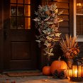 thumbnail image 5 of Cadancy Fall Garland Artificial Maple Leaf Hanging Vine for Autumn Harvest Thanksgiving Halloween Mantle Fireplace Wall Door Frame Decoration Indoor Outdoor Home Decor, 5 of 6