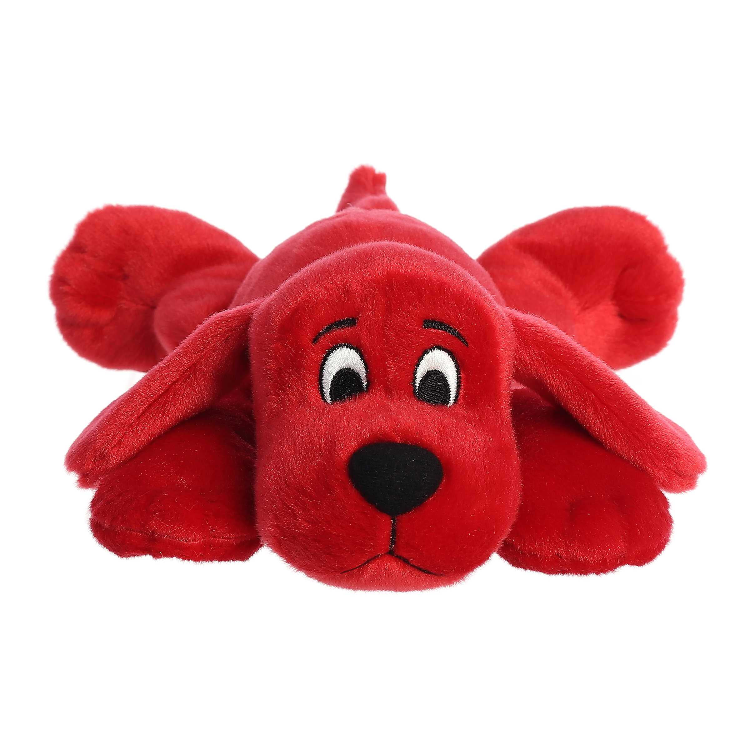 Aurora - Medium Red Clifford - 11" Clifford Laying - Playful Stuffed Animal