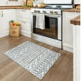 thumbnail image 2 of 2x3 Grey Boho Geometric Rug, Washable Non-Slip Ultra Soft Low-Pile Area Carpet for Entryway, Kitchen, Bathroom, Bedroom, Indoor, 2 of 6
