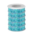 thumbnail image 2 of 5 Rolls Christmas Ribbon 1.5 inch Wide Decorative Ribbon for Gift Wrapping and Holiday Decorations Pastel Blue Dandelions, 2 of 7