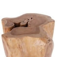 thumbnail image 5 of Rutledge & King Java Teak Root Stool - Boho Teak Accent Table - White, 5 of 6
