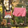 thumbnail image 3 of ZIATUBLE Christmas Snowman Clothes Pin Storage Bag Snowflakes Laundry Clothes Pin Bag 2 Pcs Stretchy Hanging Can Storage Organizer Pantry for Home Outdoor Supply Clothespin Bags, 3 of 7
