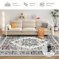 thumbnail image 3 of CCTFS Living Room Area Rug 5x7 Large Boho Vintage Oriental Carpet Colorful Soft Non-slip Machine Washable Rug Bedroom, 3 of 6