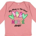thumbnail image 4 of Inktastic My Mom is the Best Nurse Ever Boys or Girls Long Sleeve Baby Bodysuit, 4 of 5