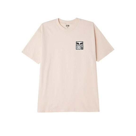 Obey Mens Eyes Icon 2 T-Shirt Cream 165262142