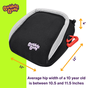 BubbleBum Booster Seats Inflatable Booster Car Seats for Kids Aged 4 to 11 Years, Black Style