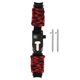 thumbnail image 2 of Pulsera De Paracord Para Acampar, Correa De Reloj De Paracord 6 En 1, Cortador De Cuerda, Silbato, Iniciador De Fuego Para Actividades Al Aire Libre Para Escalar, 2 of 7