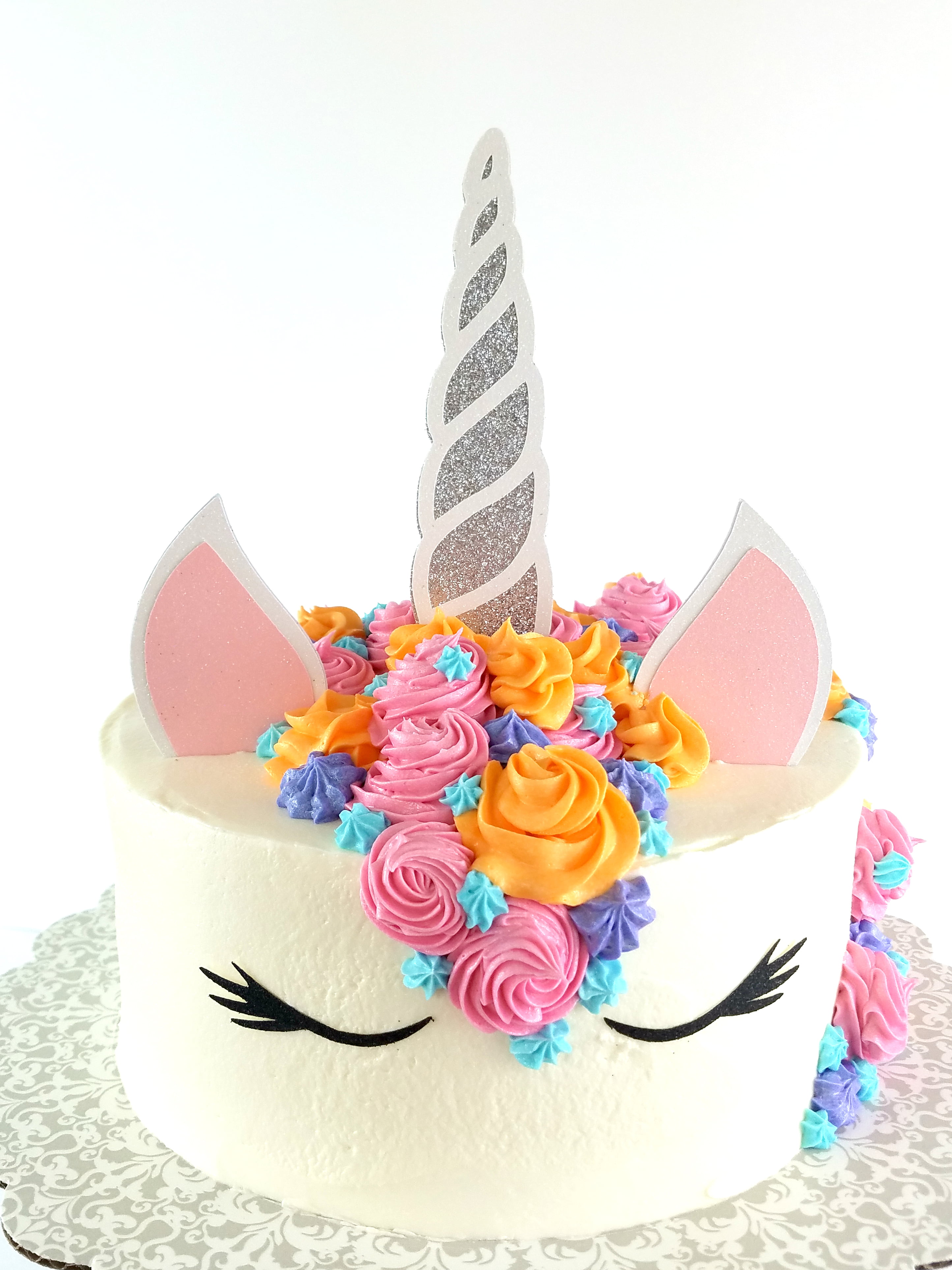 Unicorn Rainbow Image Sparkles Birthday Party  Edible Cake Topper Decoration 