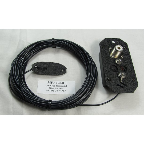 MFJ1984LP Ham Radio END FED, 1/2 WAVE, 4010M, 30W, WIRE ANTENNA
