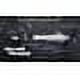 10 Silver Accent Grip Plastic Pens Pack - Click action, Rubber Grip - Silver