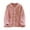 Pink #016, variant on Thick Plush House Coats for Women Winter Warm Button Down Fleece Pajama Tops Soft Fuzzy Lounge Shirts with Pockets Pink M