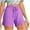 Purple, variant on Taqqpue Women's Sweat Shorts with Pockets Solid Color Cotton French Terry Drawstring Summer Workout Athletic Shorts Casual Lounge Shorts